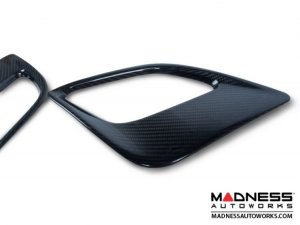 FIAT 500 ABARTH Front Side Air Duct Diffuser Set - Carbon Fiber - European Model